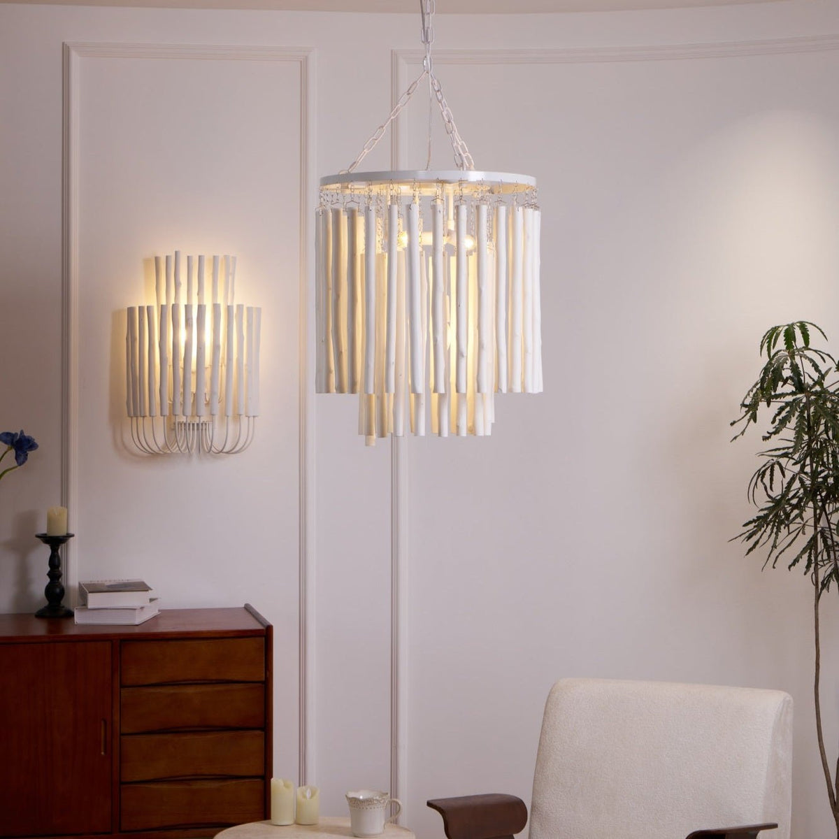 Xantir Postmodern Luxury Wood Chandelier