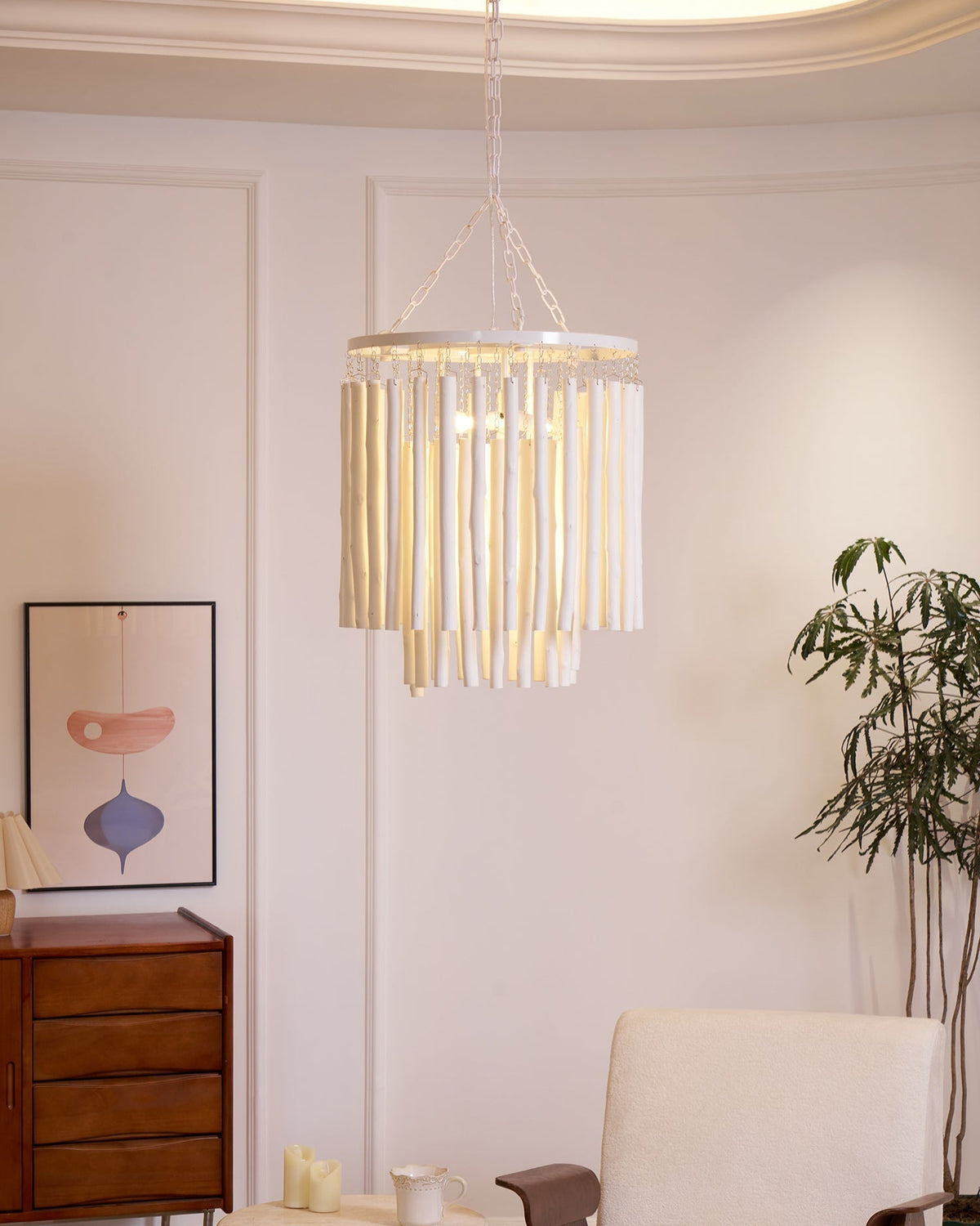 Xantir Postmodern Luxury Wood Chandelier