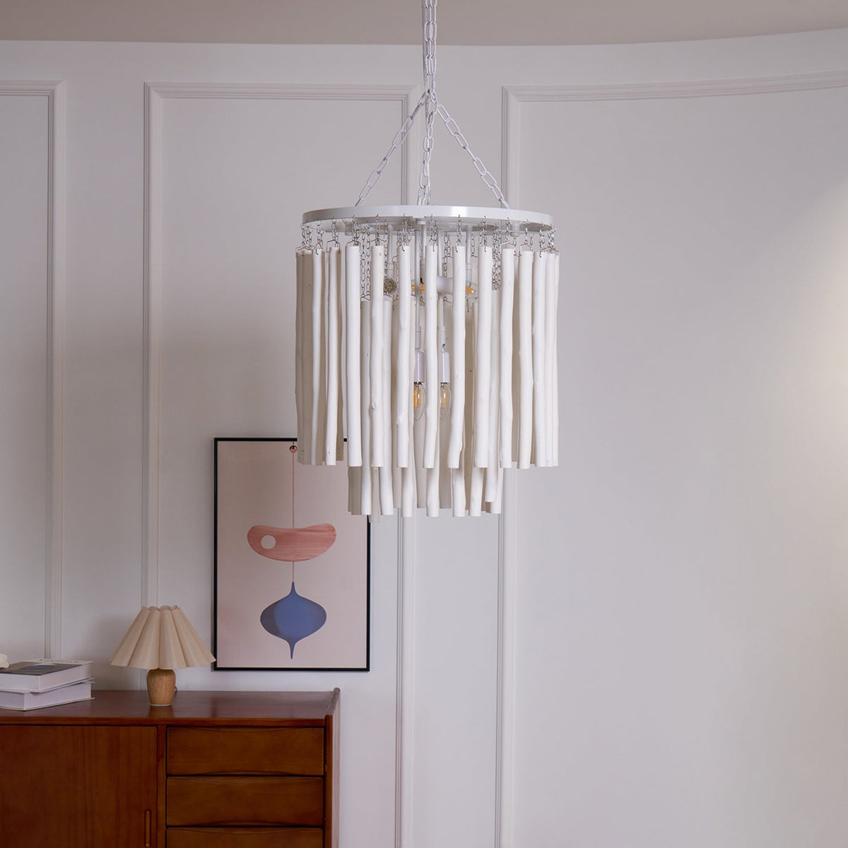 Xantir Postmodern Luxury Wood Chandelier