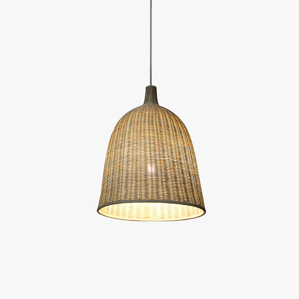 Piripot Modern Rattan Pendant Light Over Dining Table/Bedroom
