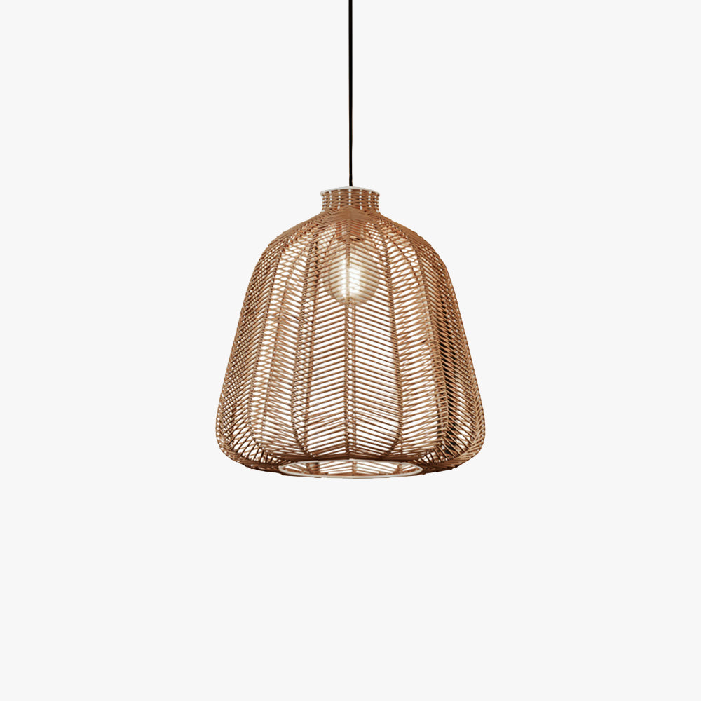 Dobilola Minimalist LED Pendant Light Rattan Living Room Bedroom Bar