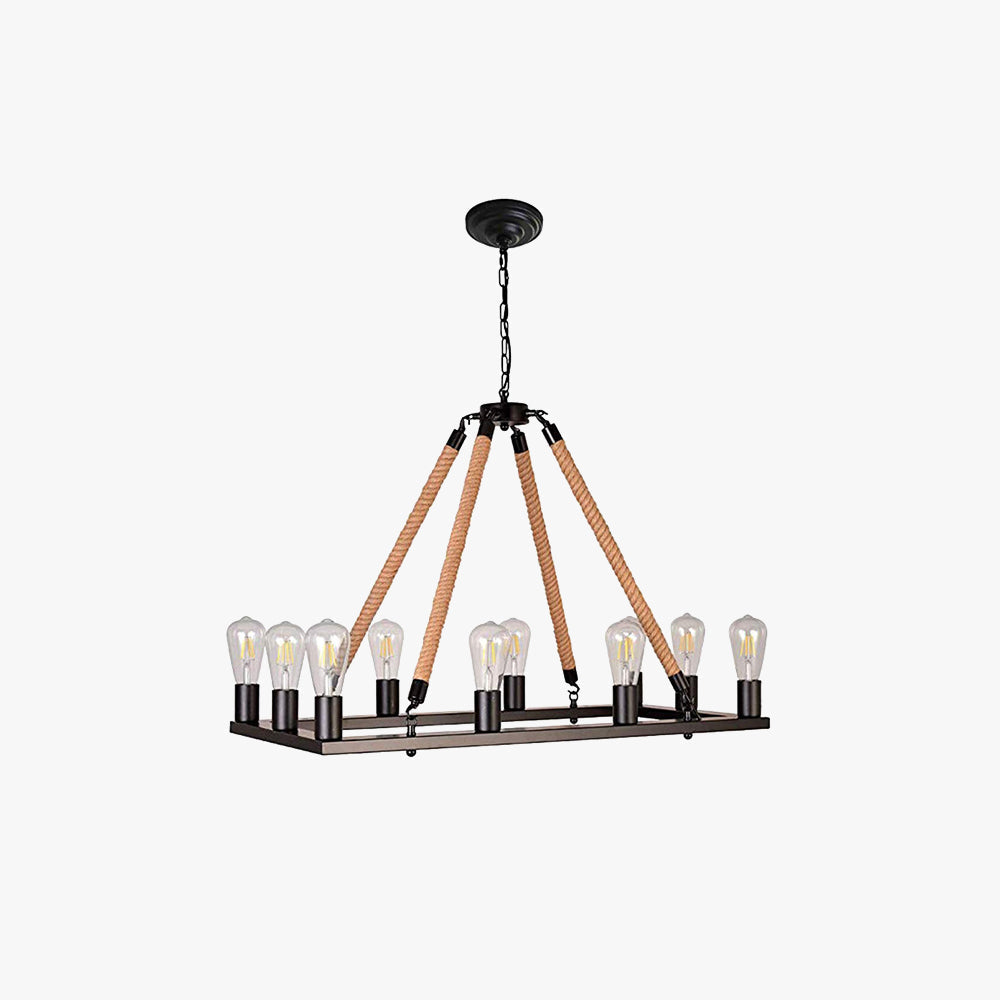 Wesegas Design LED Vintage Industrial Pendant Light Metal Restaurant Bar