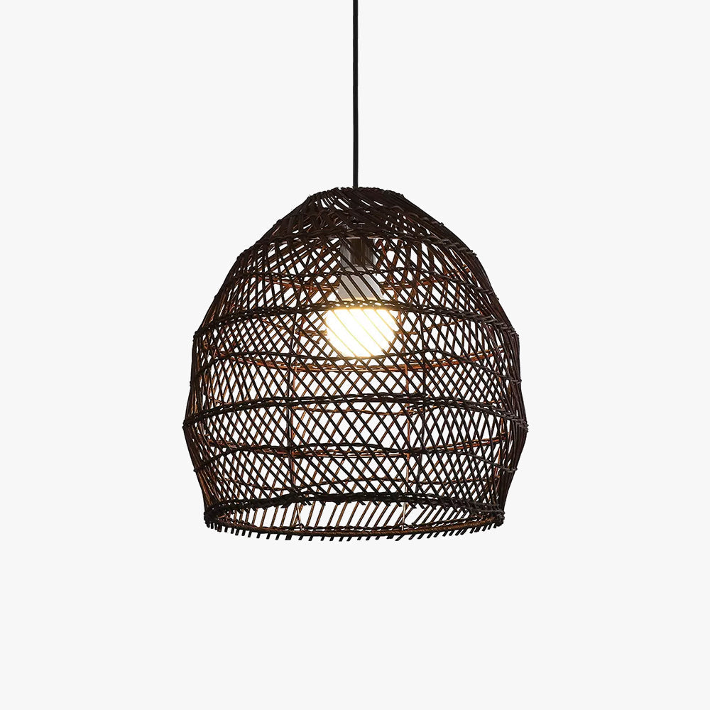 Nivakon Design Retro LED Pendant Light Black/Wood Wood Bedroom/Living Room/Study Room/Hall