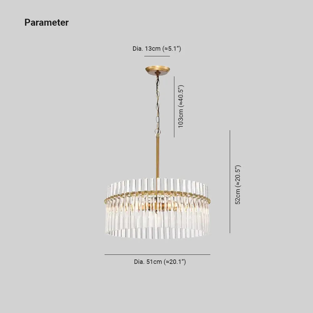 Butumes Modern Ring LED Pendant Lights Clear Glass Brass Living Room/Badroom