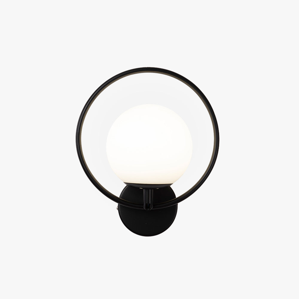 Fanabok Modern LED Indoor Wall Lamp Black/Gold Glass Bedroom Hallway