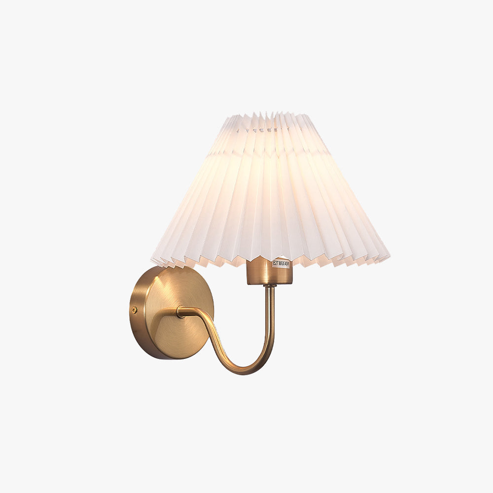 Bunupom Nordic Vintage Indoor Wall Lamp Brass/Black Metal Bedroom