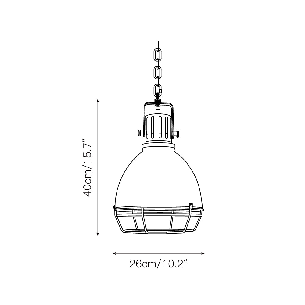 Evvynen Vintage Industrial Pendant Light