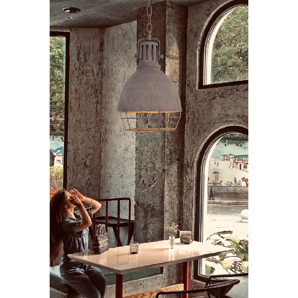Evvynen Vintage Industrial Pendant Light