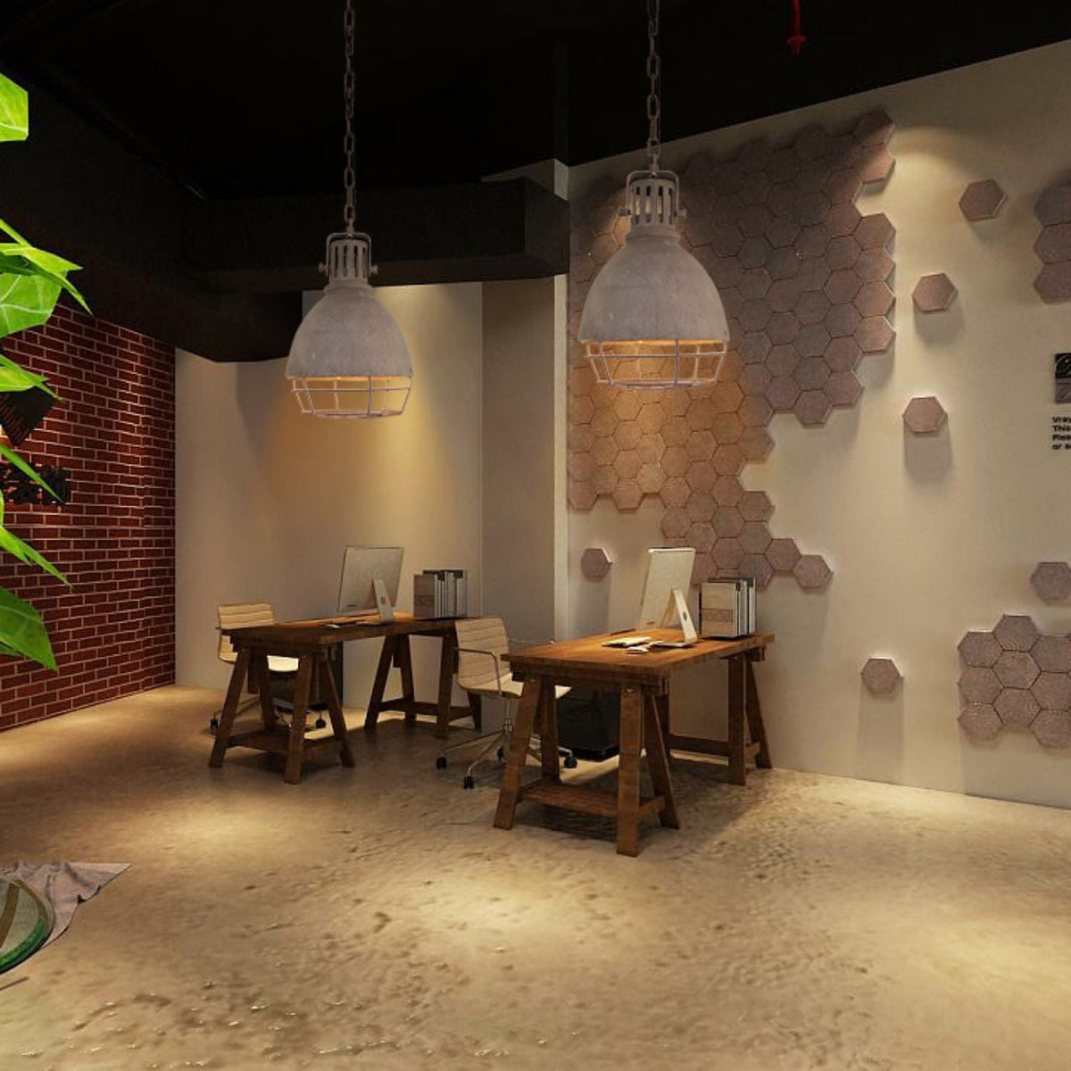 Evvynen Vintage Industrial Pendant Light