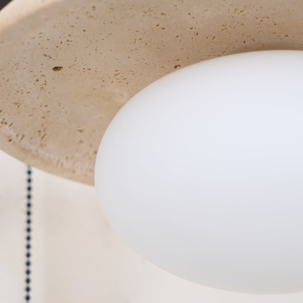 Tavivette Travertine Wall Light Pull Chain Switch