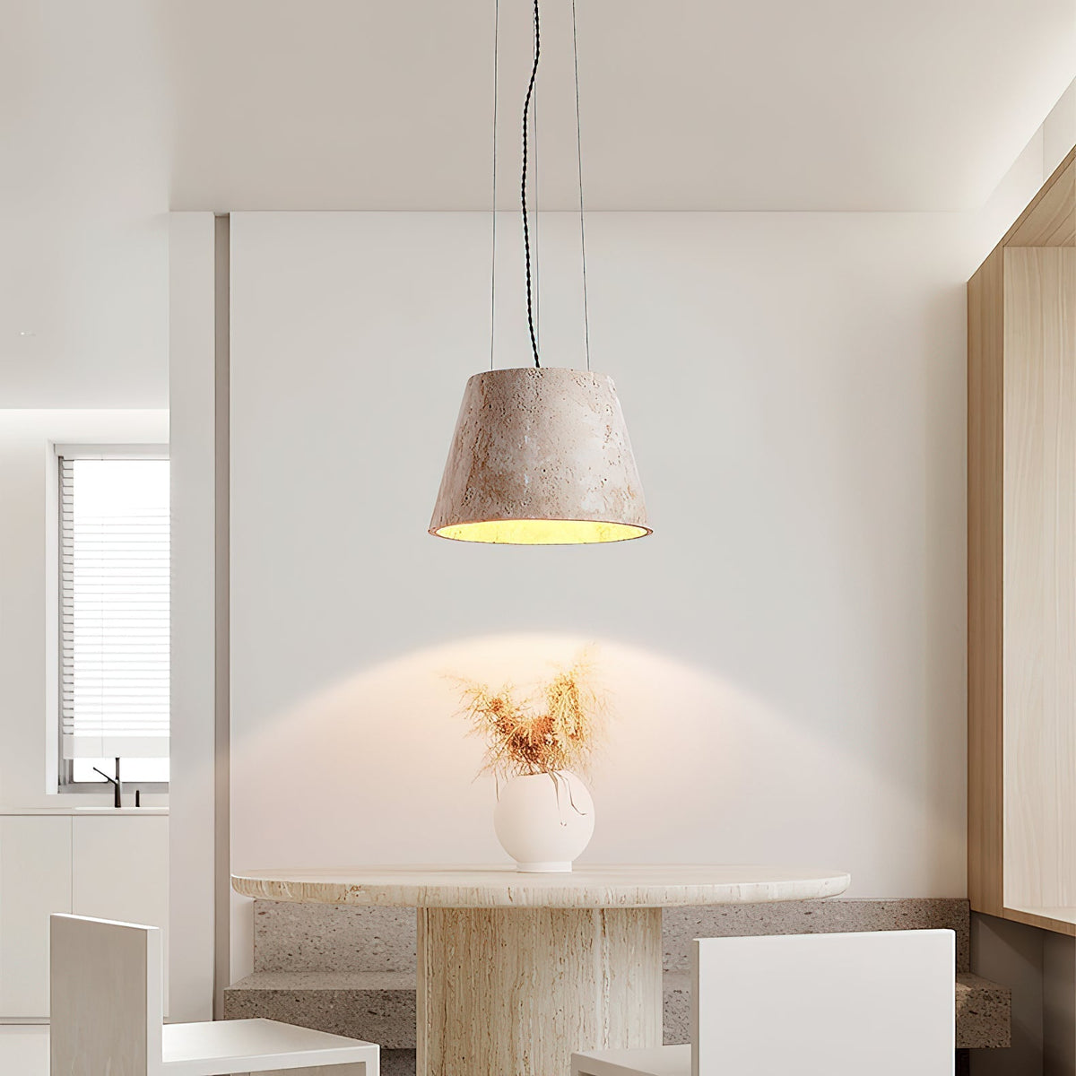 Ovelir Travertine Pendant Lamp