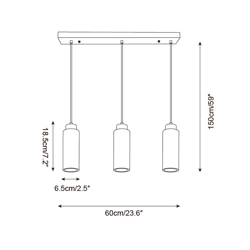 Nerova Pendant Light Travertine Wood Minimalist