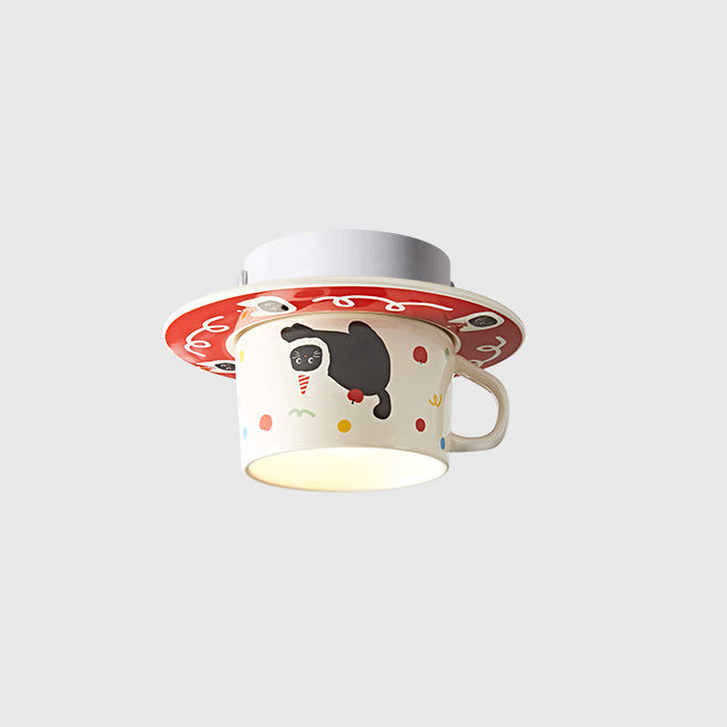 Cozette Mug Flush Mount