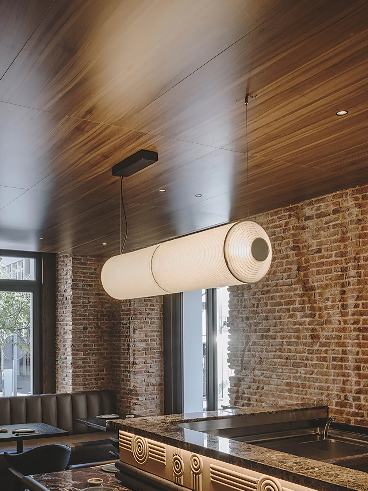 Oren Modern Minimalist Natural Mulberry Silk Pendant Lamp