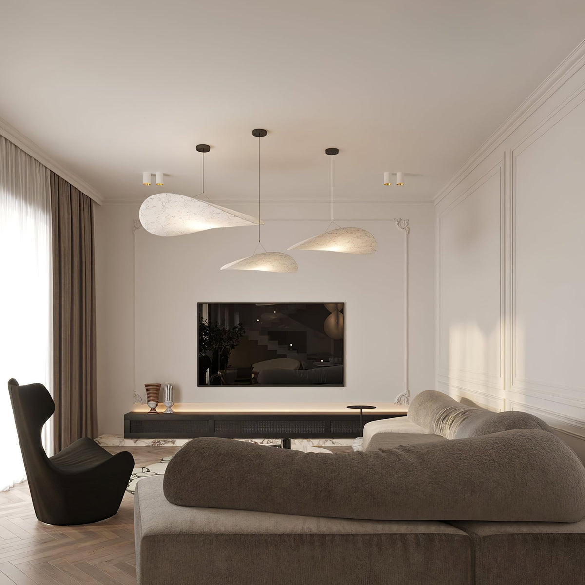 Twist Pendant Contemporary Swag Light