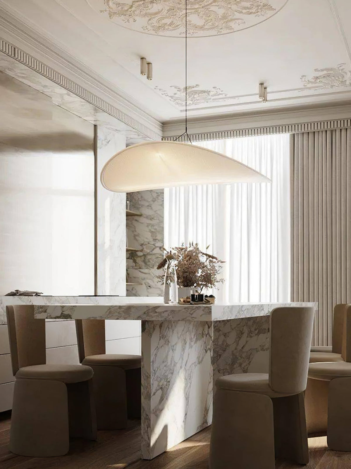 Larenol Paper & Glass Fiber Pendant Lamp
