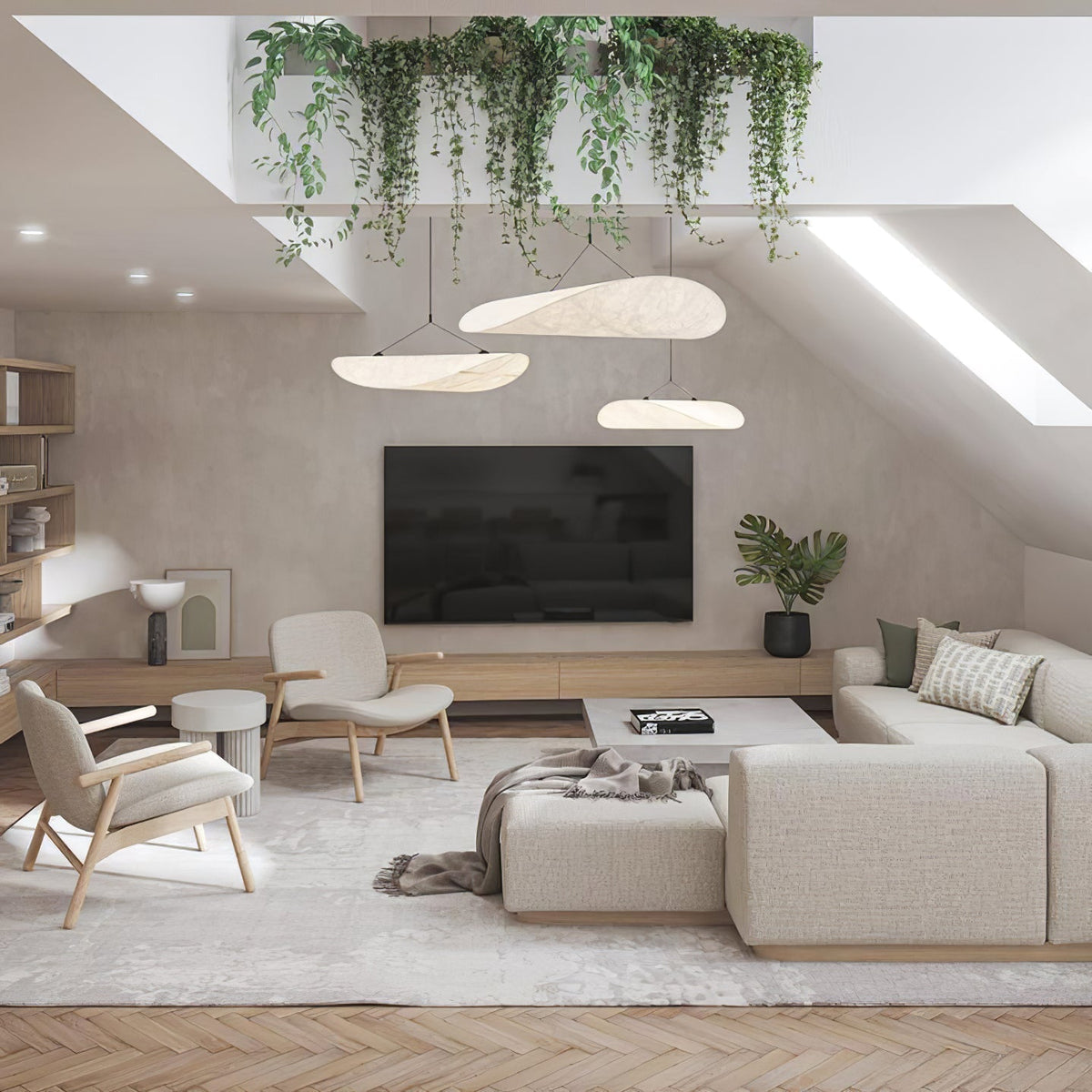 Luminette Minimalist Silk Pendant Light