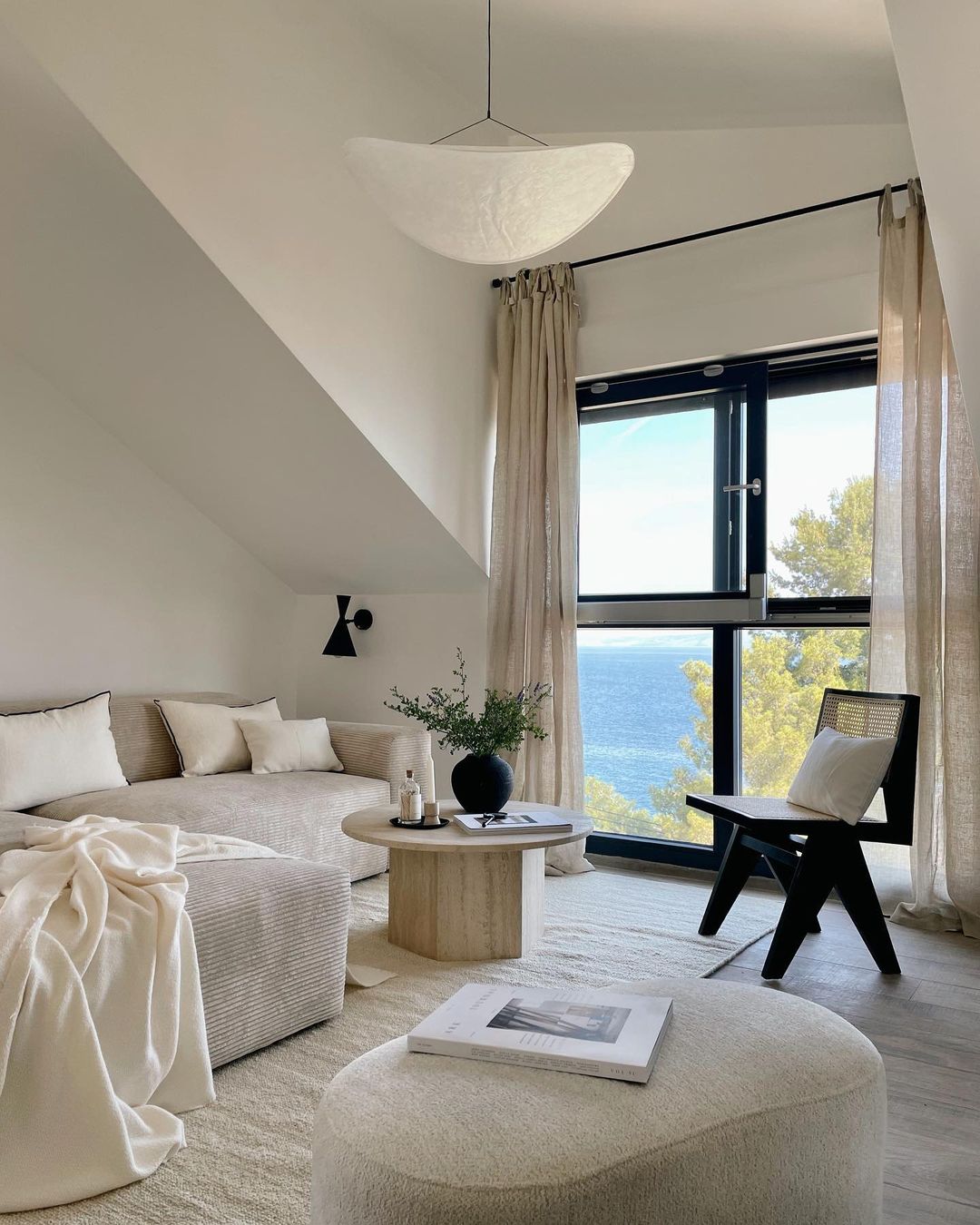 Luminette Minimalist Silk Pendant Light