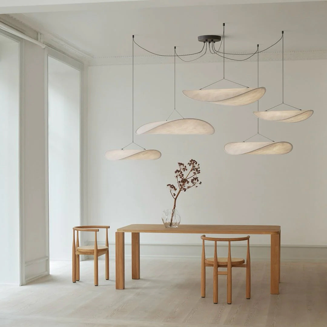 Luminette Minimalist Silk Pendant Light