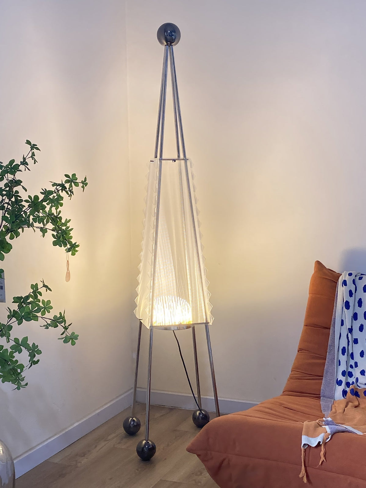 Tetra Industrial Acrylic Floor Lamp