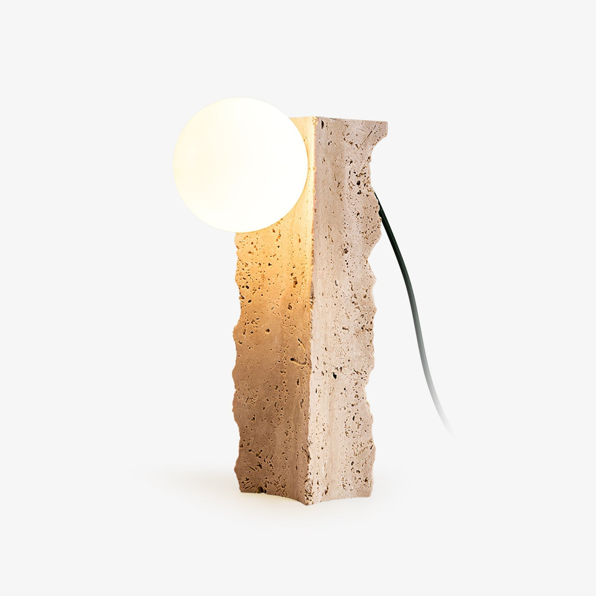 Vyrnora Travertine Slab Table Lamp
