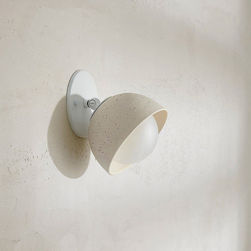 Ellorus Surface Glass Travertine Wall Lamp