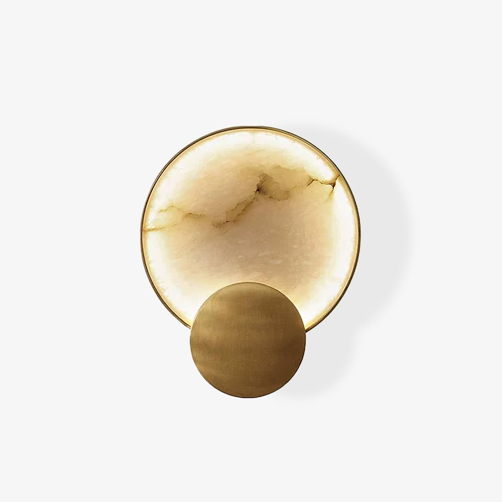Myvelarae Circular Alabaster Wall Light