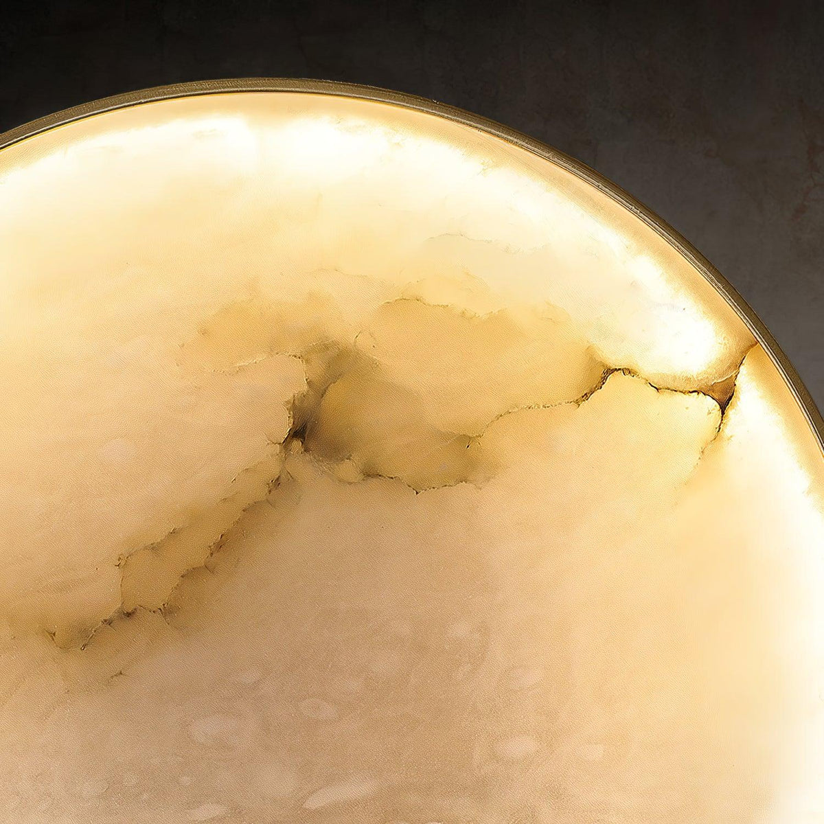 Myvelarae Circular Alabaster Wall Light