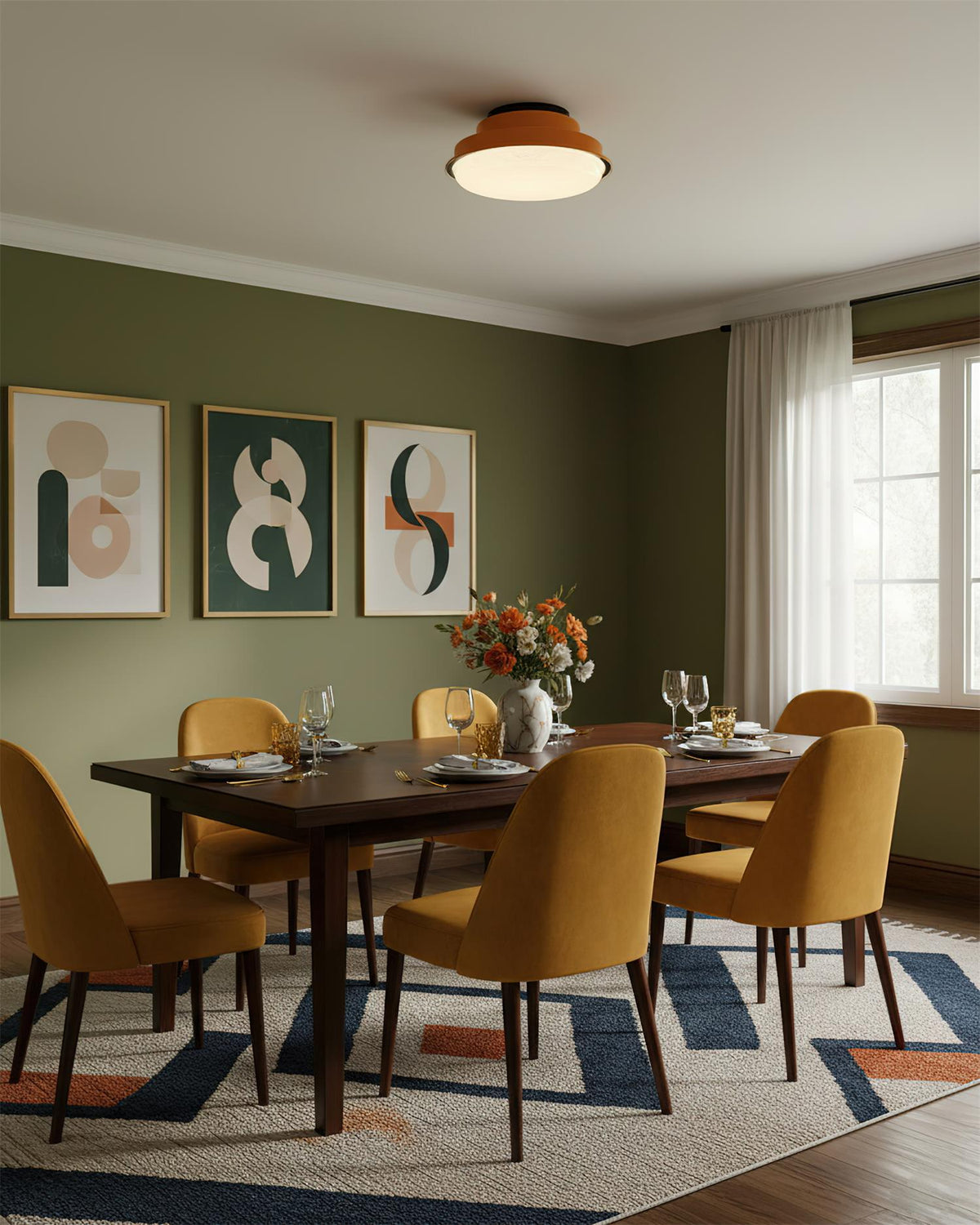 Orelelel Flush Mount Ceiling Lamp
