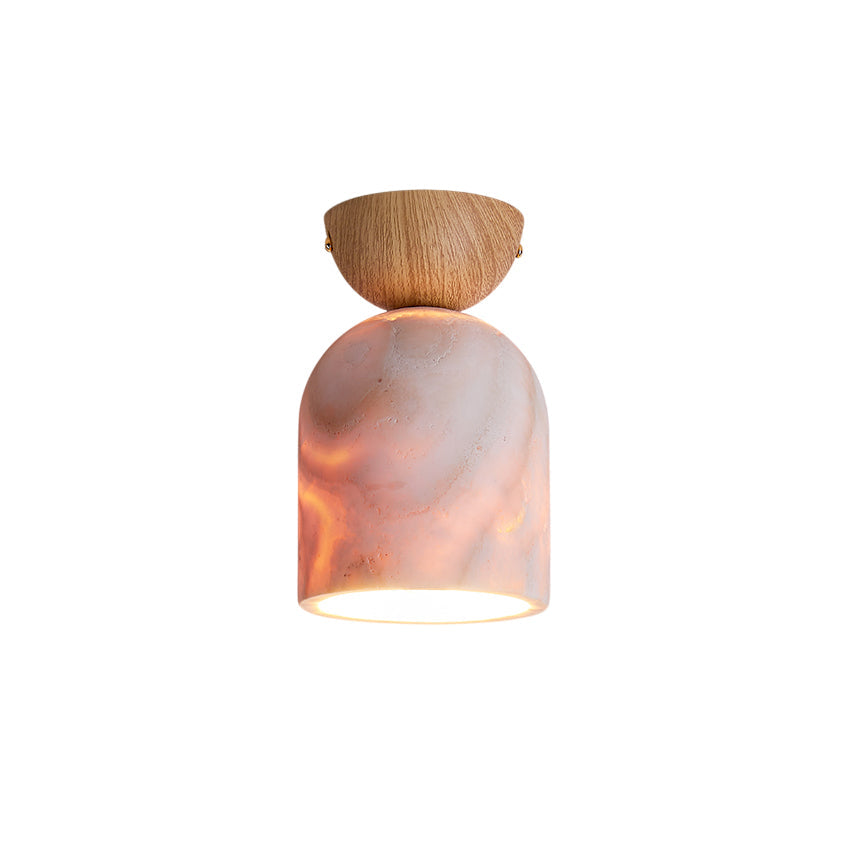 Valeel Cone Travertine Ceiling Lamp