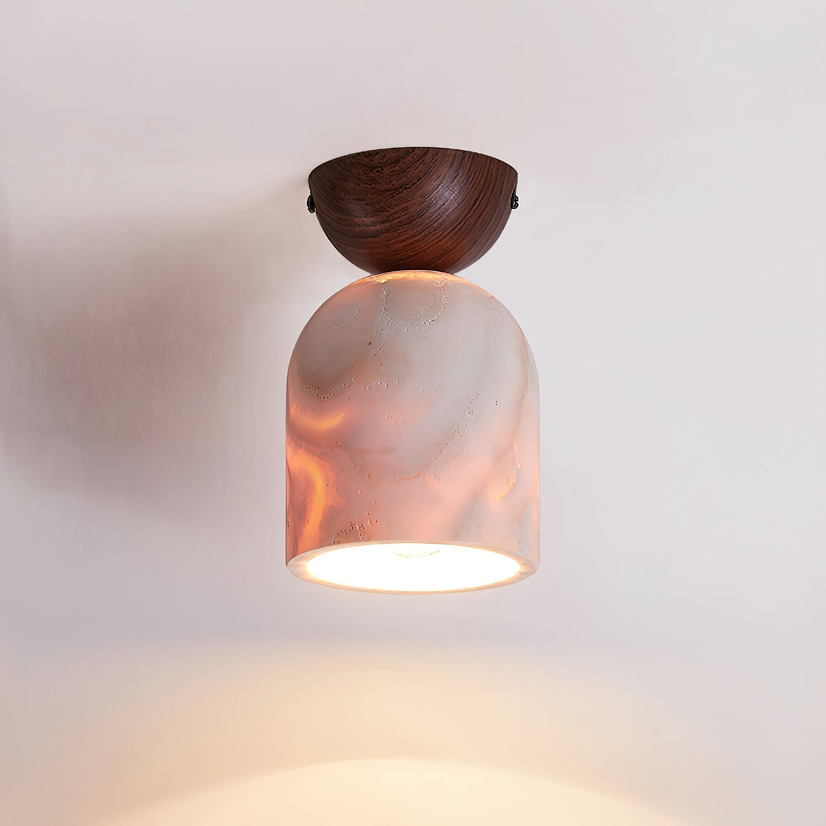Valeel Cone Travertine Ceiling Lamp