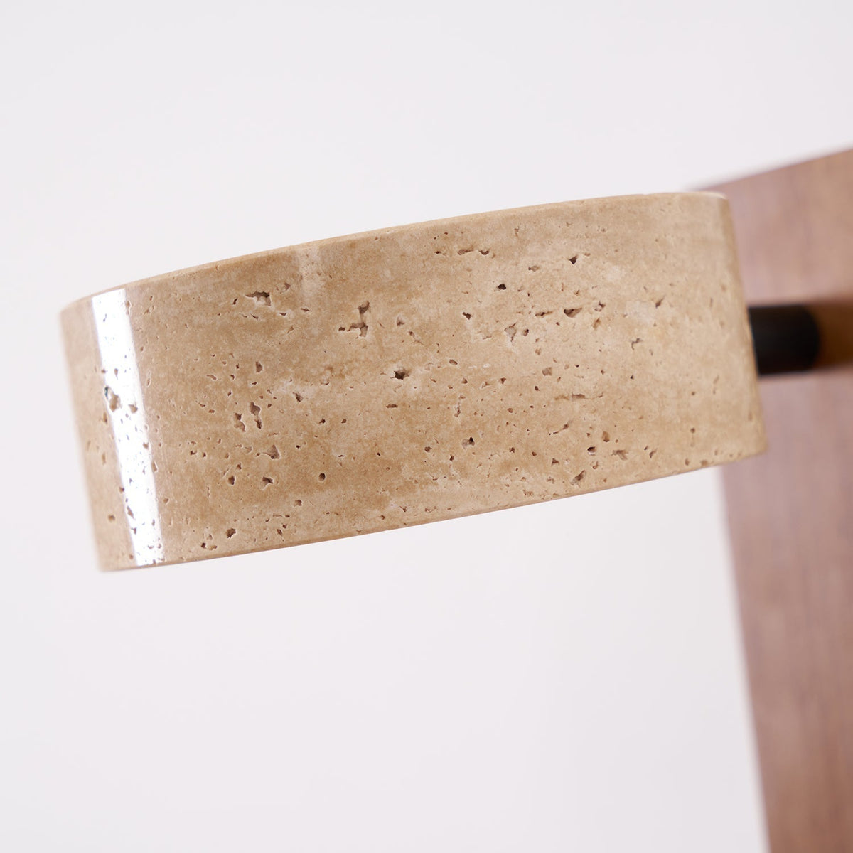 Tavalina Cylinder-Stack Travertine Wall Light