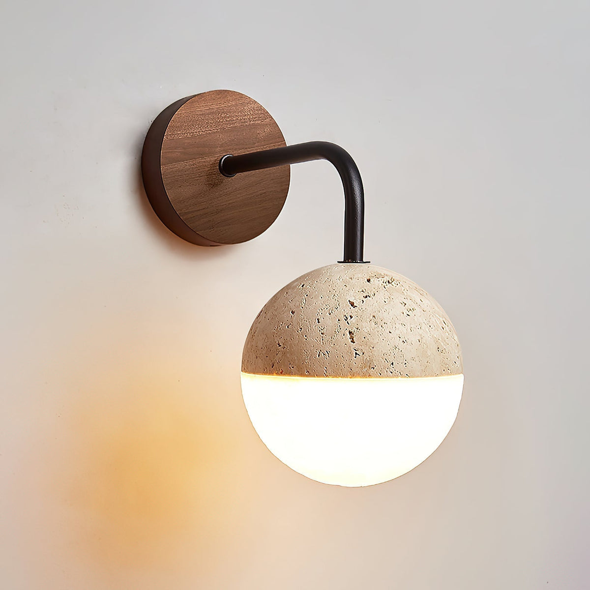 Seraine Travertine Wall Lamp