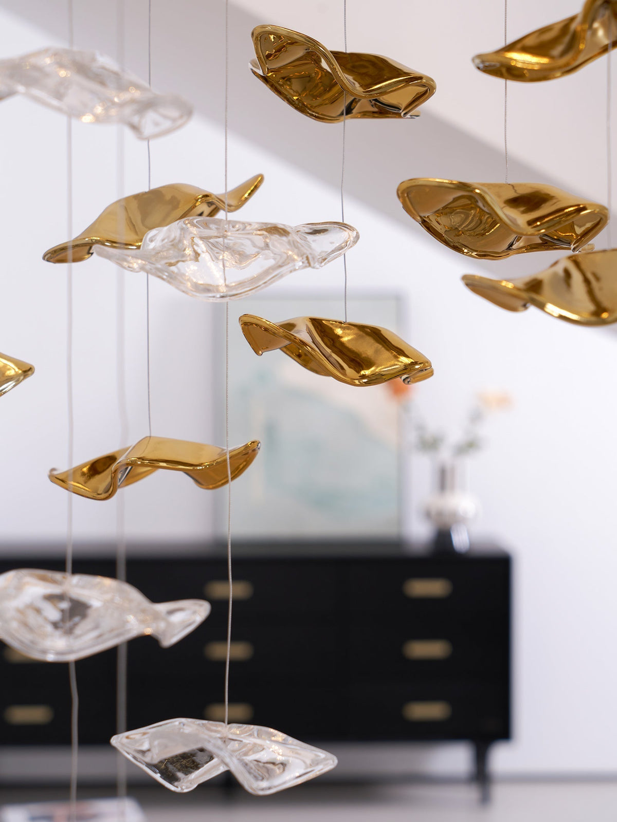 Lioreora Art Glass Chandelier