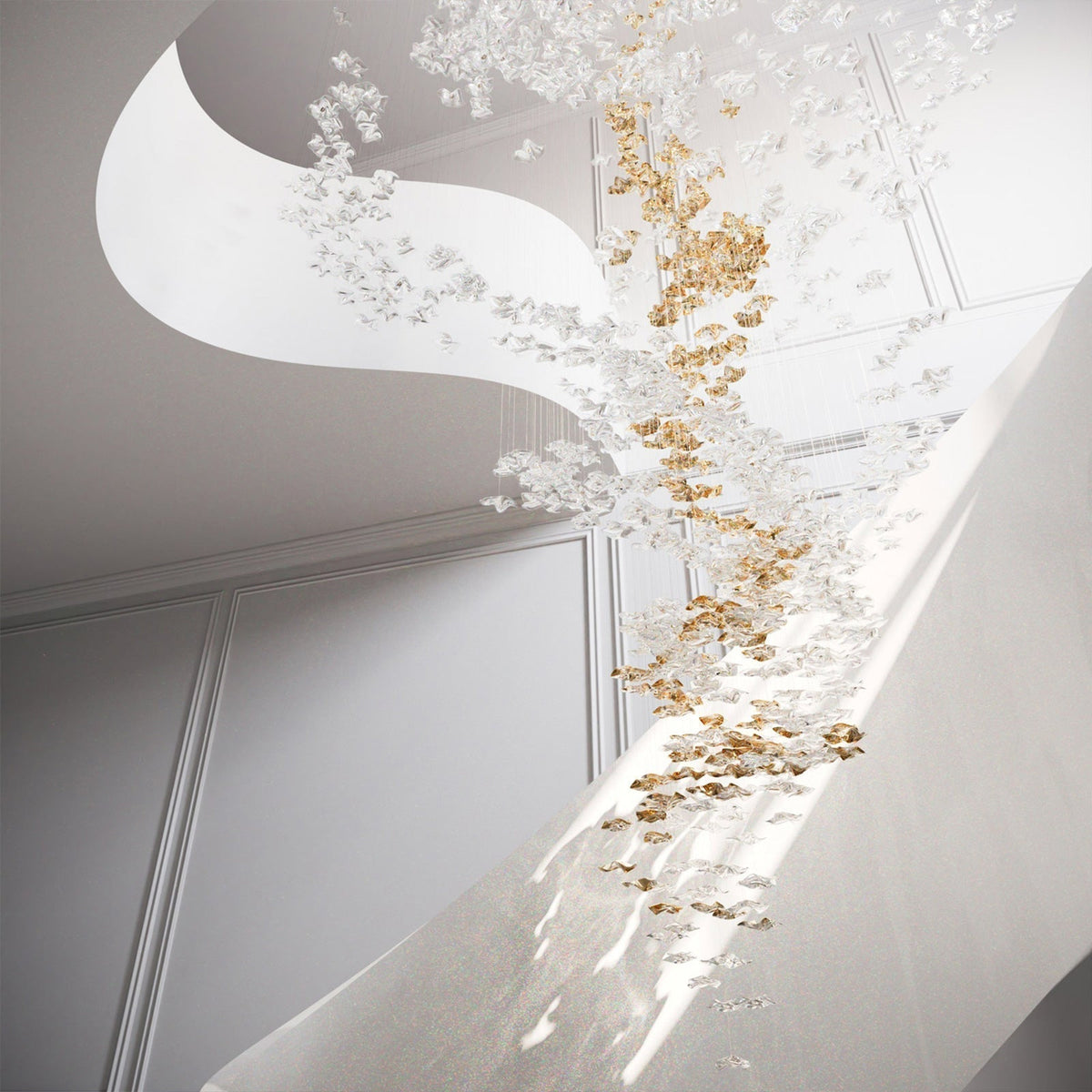 Lioreora Art Glass Chandelier
