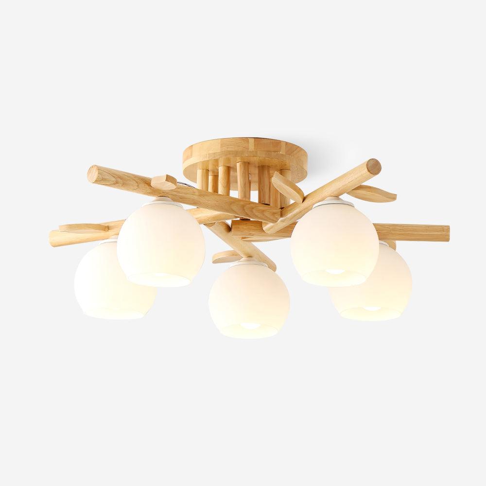 Willow Wood Minimalist Ceiling Light