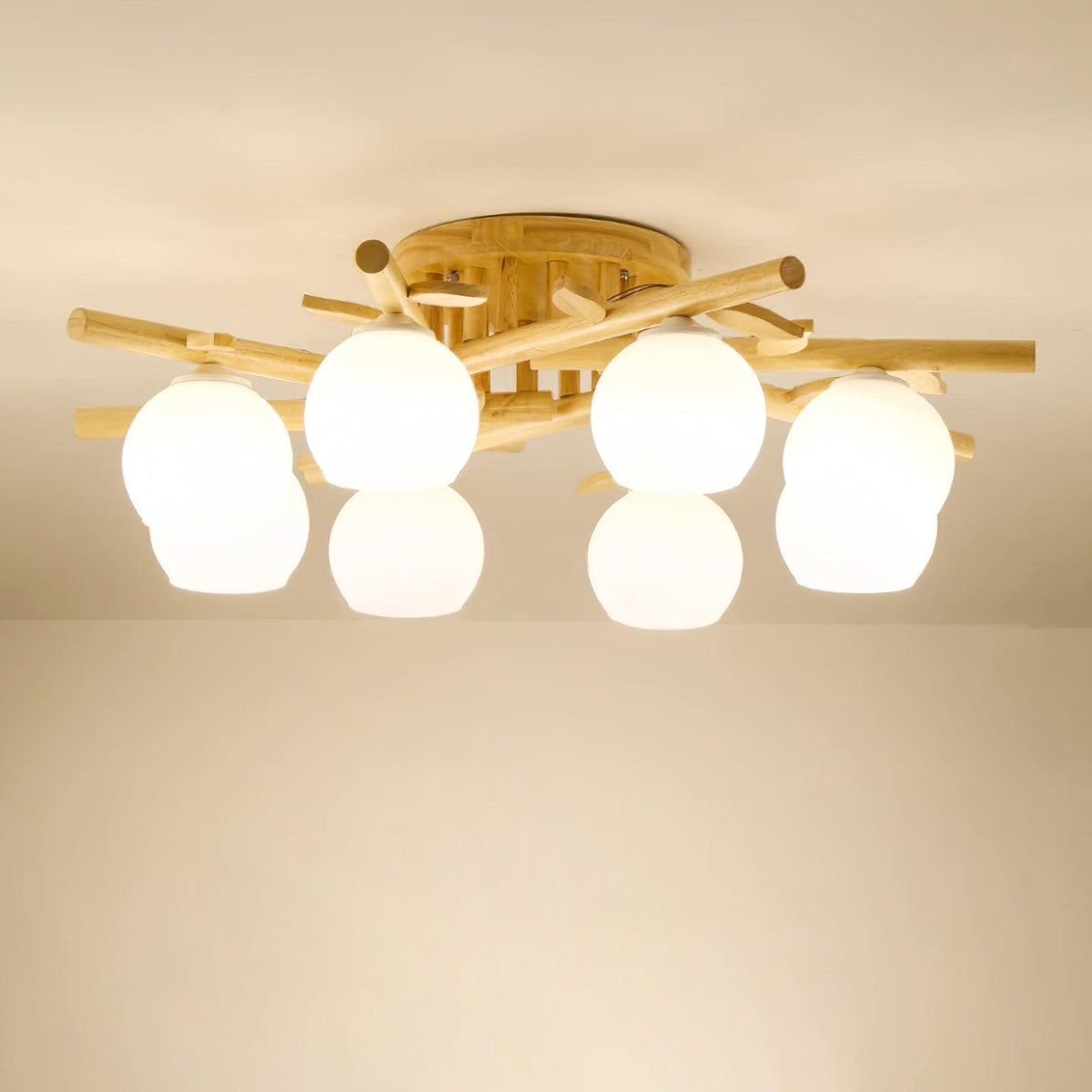Willow Wood Minimalist Ceiling Light