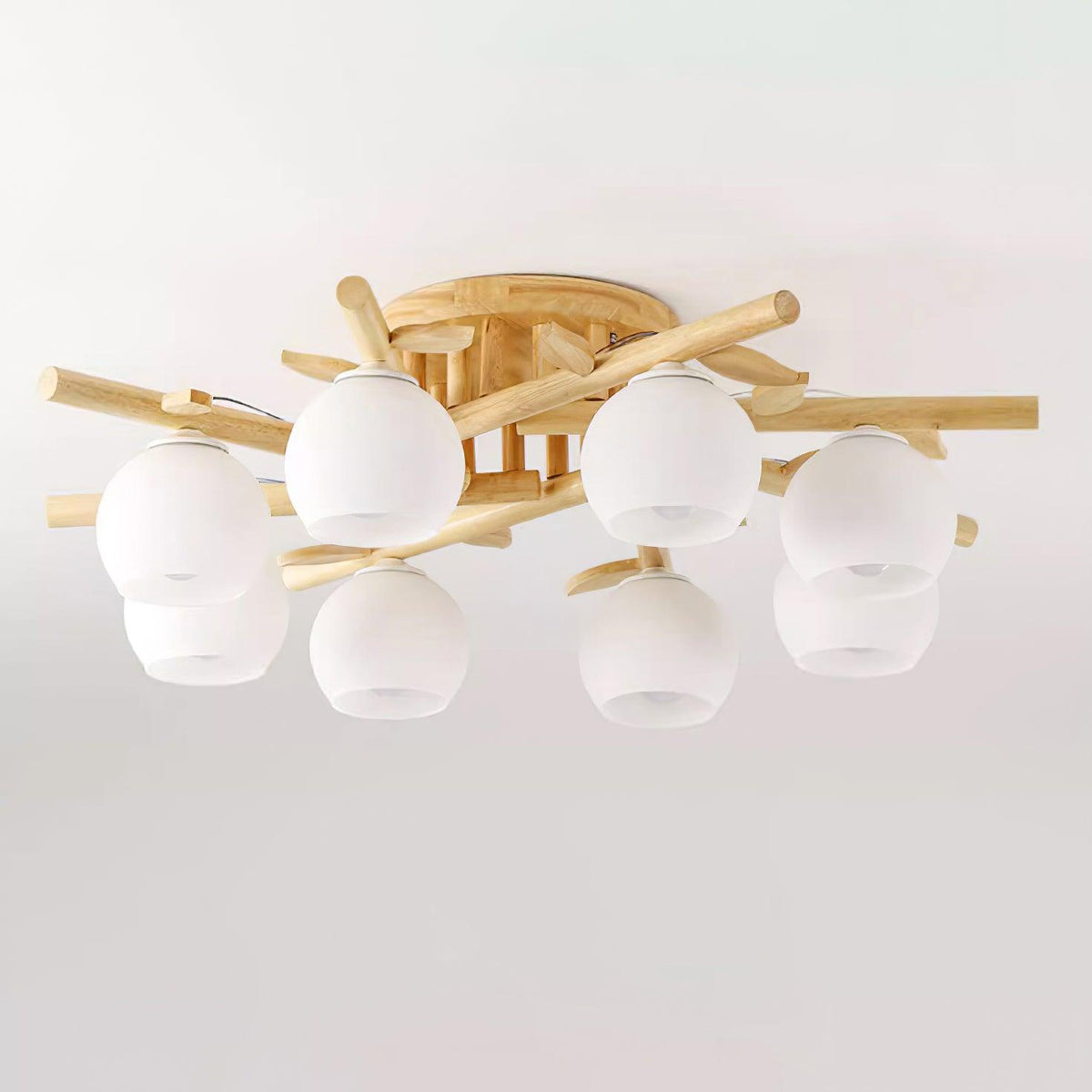 Willow Wood Minimalist Ceiling Light