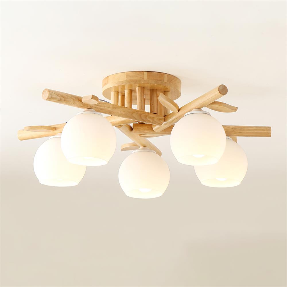 Willow Wood Minimalist Ceiling Light
