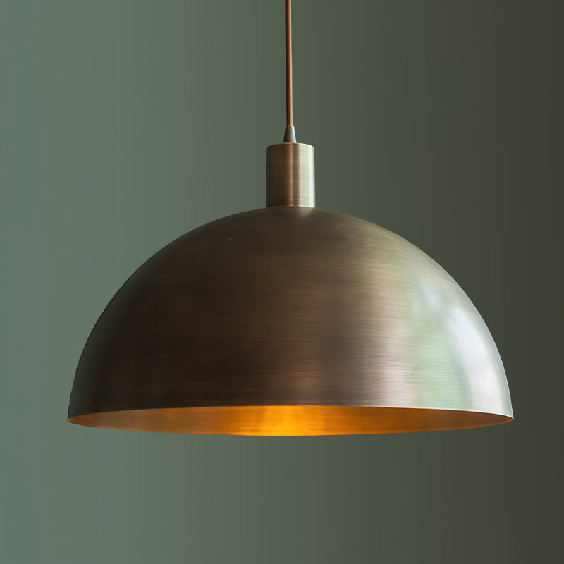 Tondo Dome Brass Pendant Light