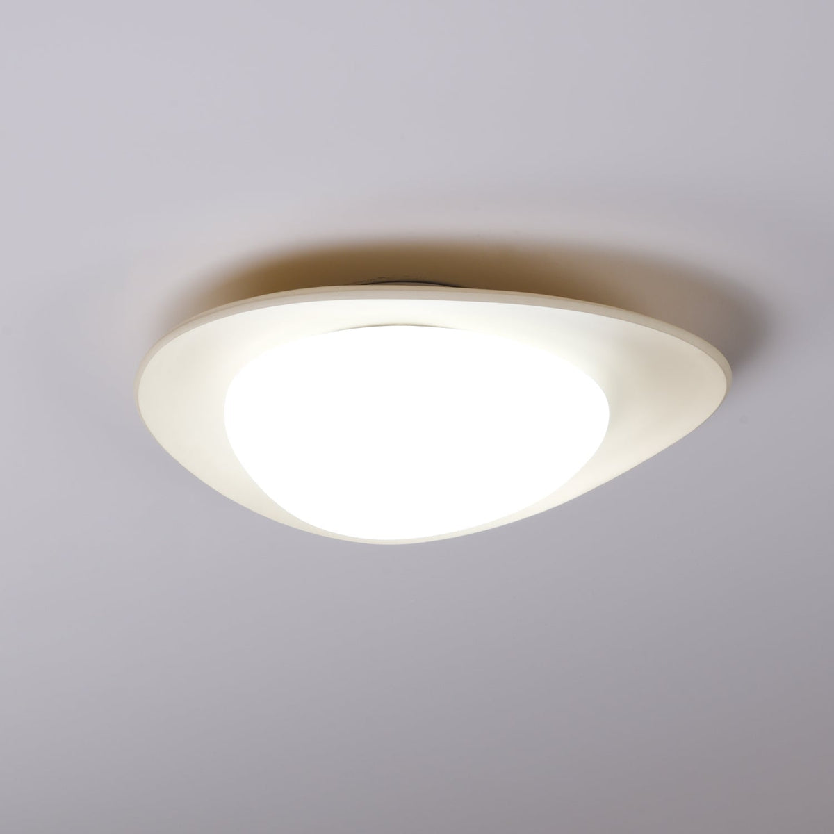 Zupudek Ceiling Lamp Green&Beige Pebble Shape