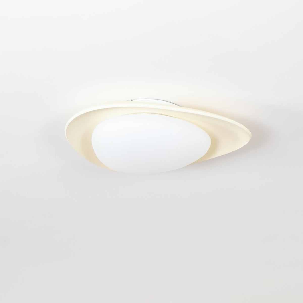 Zupudek Ceiling Lamp Green&Beige Pebble Shape