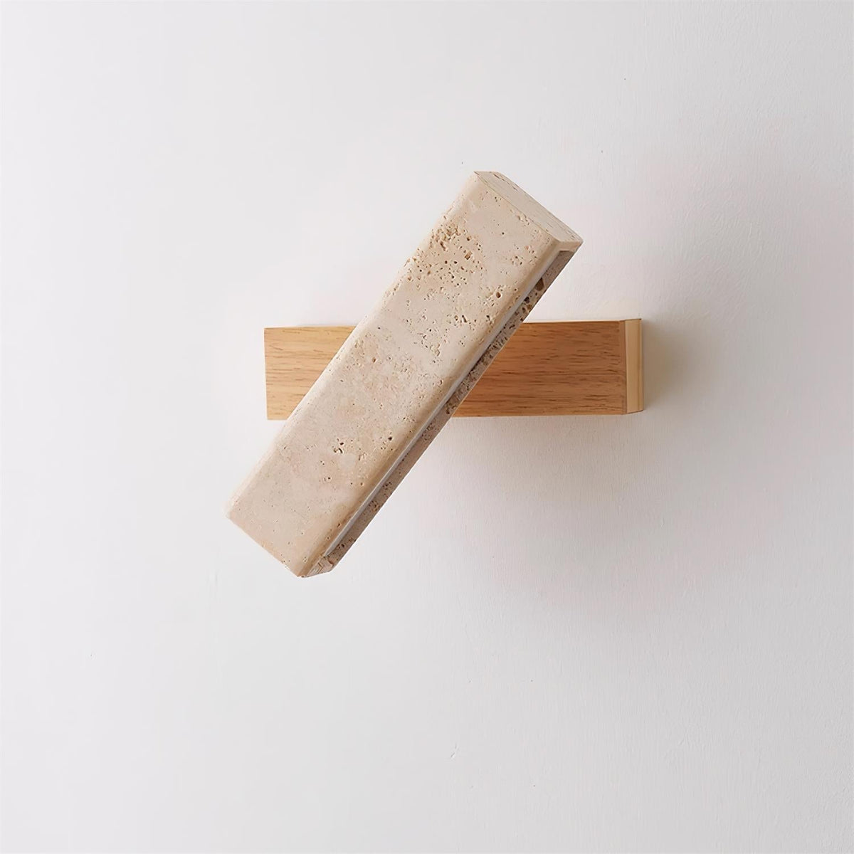 Novra Travertine Rotating Wall Lamp