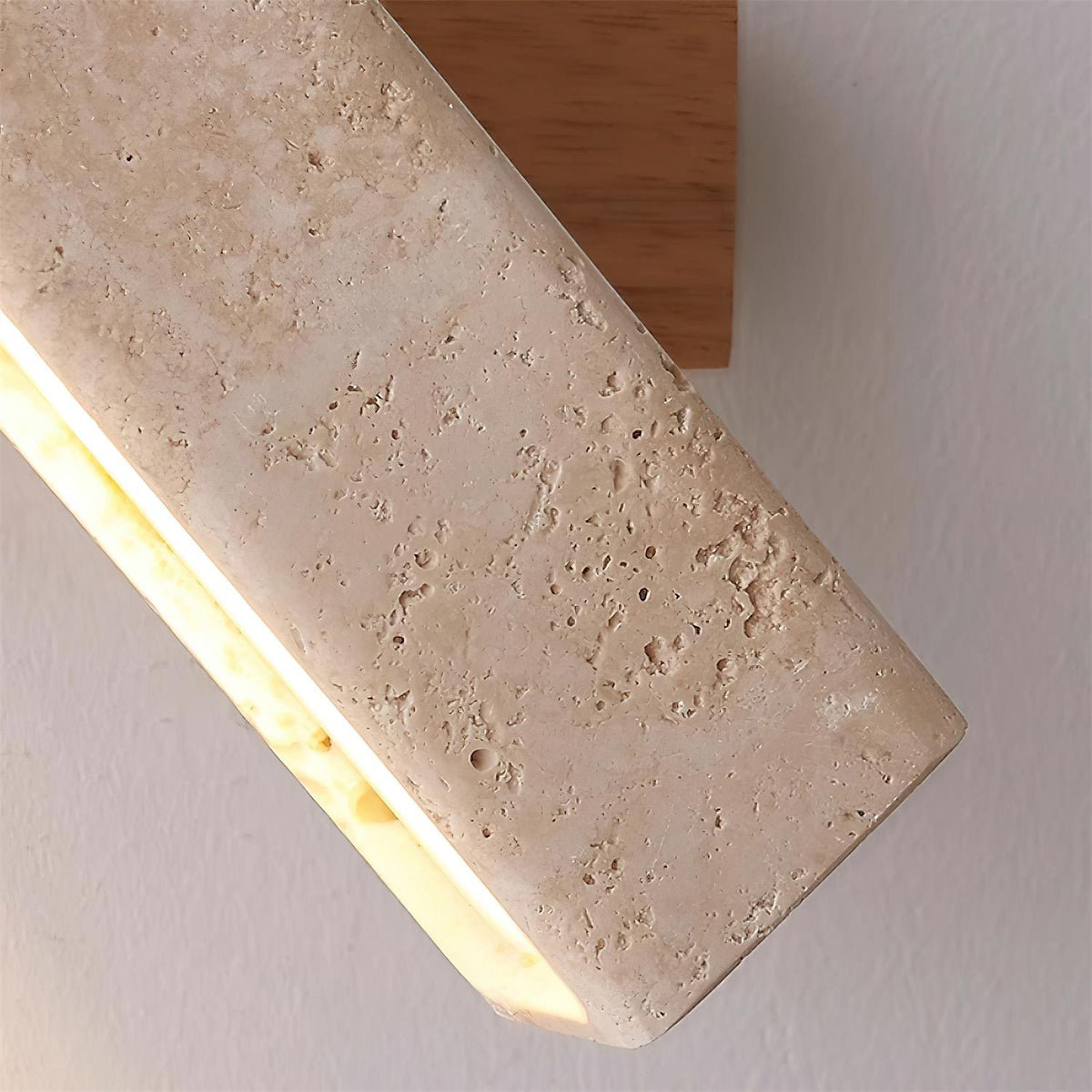 Novra Travertine Rotating Wall Lamp