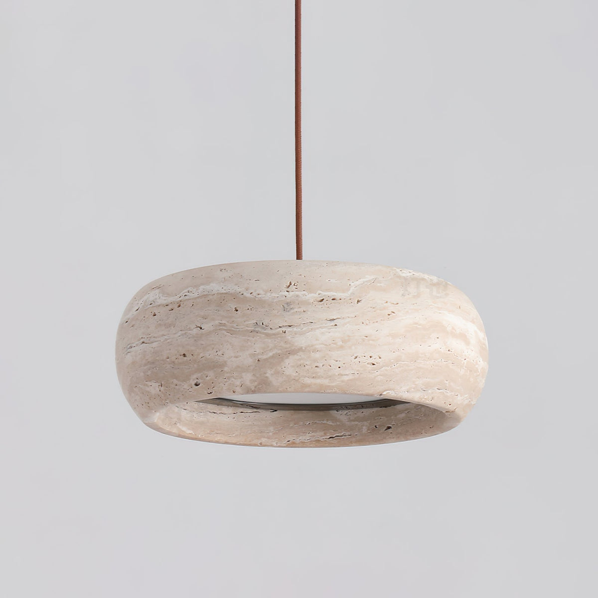 Miledom Donut-Shaped Pendant Lights Travertine
