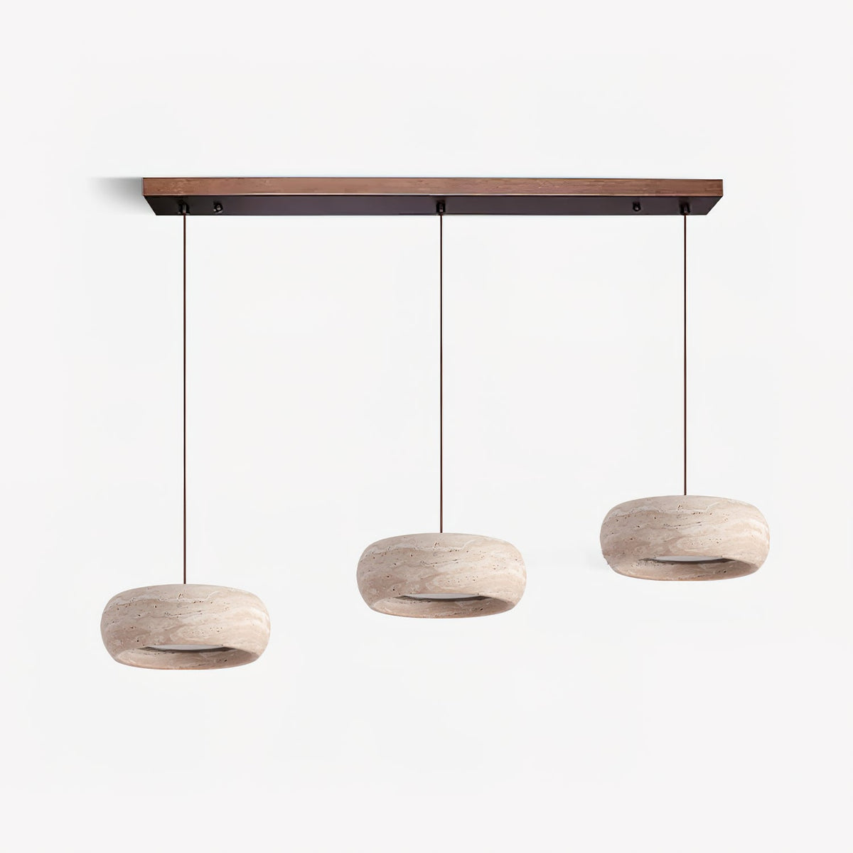 Miledom Donut-Shaped Pendant Lights Travertine