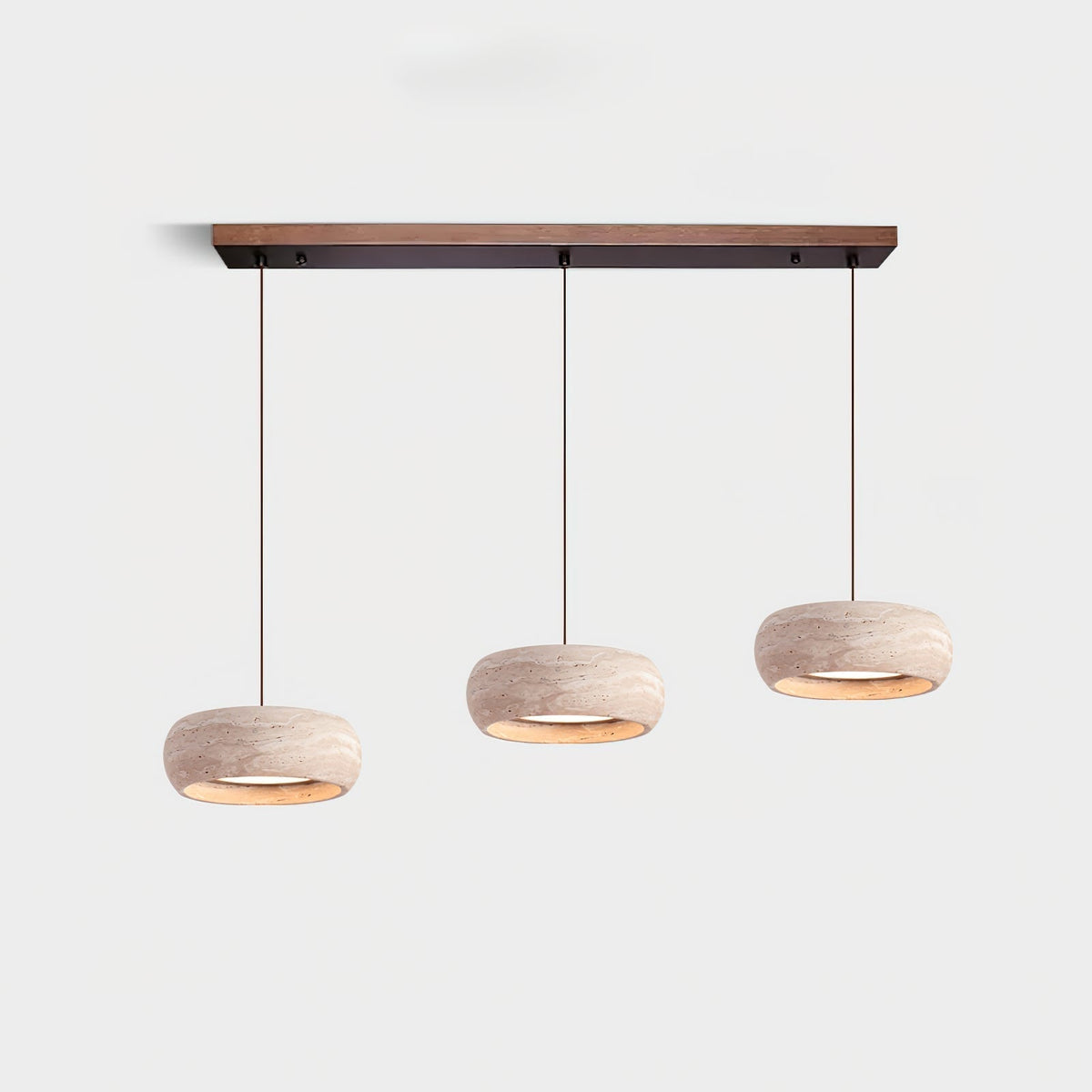 Miledom Donut-Shaped Pendant Lights Travertine