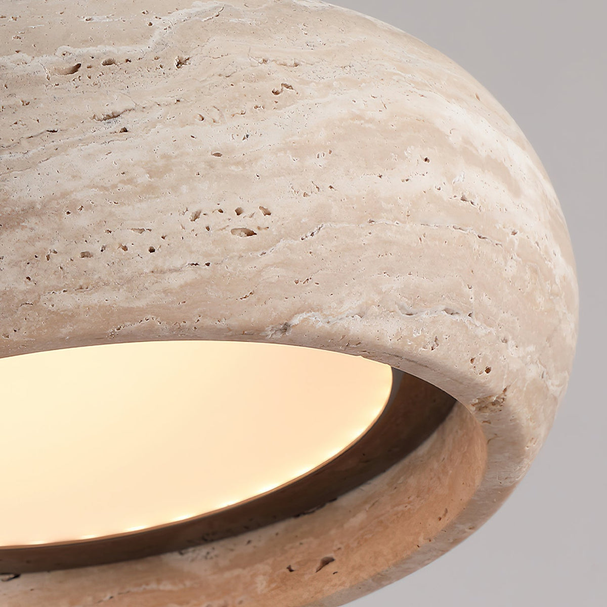 Miledom Donut-Shaped Pendant Lights Travertine