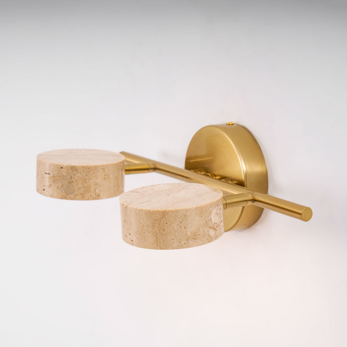 Ceshair Multi Head Travertine Vanity Light