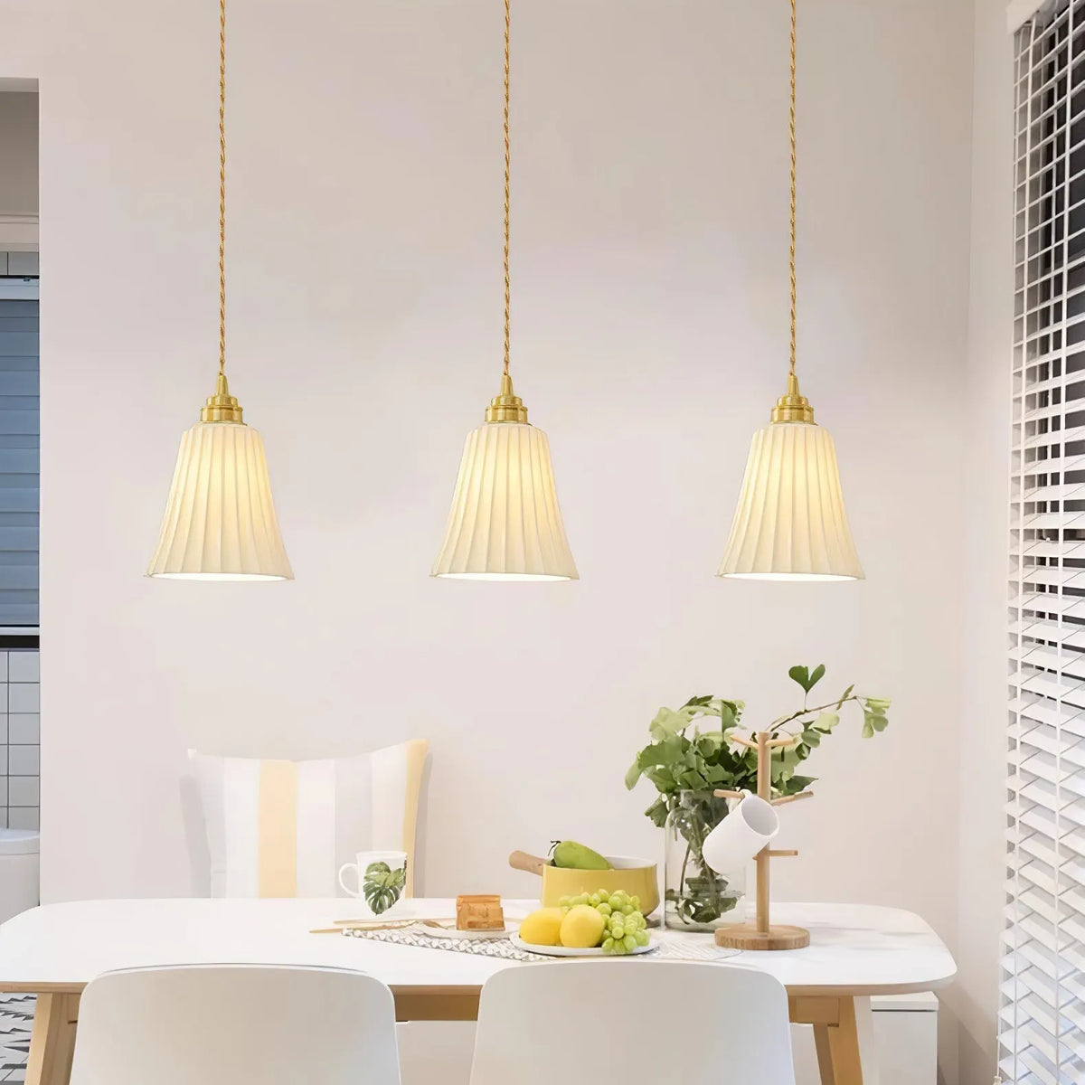Rosadek Trumpet Ceramic Pendant Light